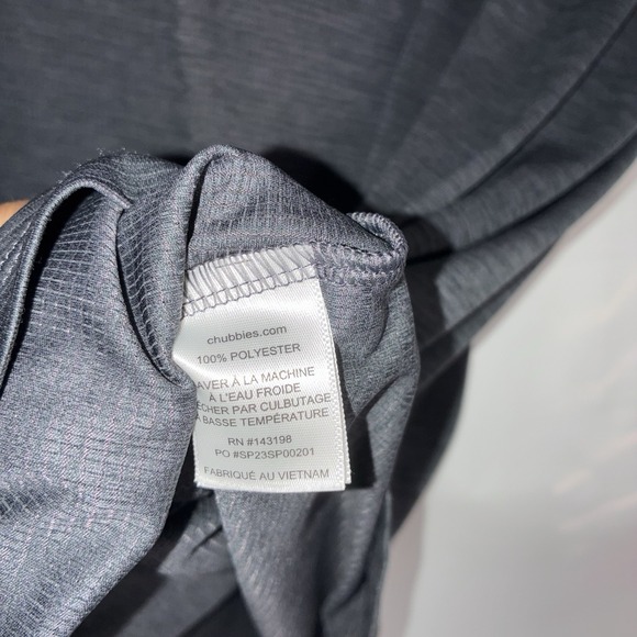 Chubbies The Weekend Has Arrived Mens XXL 2xl Shirt Dark Grey Active Beach Wear - Picture 3 of 8